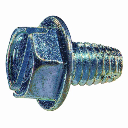 Midwest Fastener Sheet Metal Screw, 5/16"-18 x 1/2 in, Zinc Plated Steel Flange Hex Head External Hex Drive, 12 PK 38406